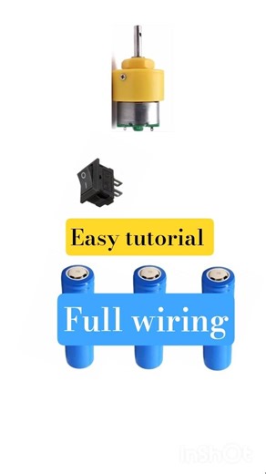 “3 Battery DC Motor Connection 🔥 | Parallel Battery Hack ⚡ Easy DIY Electronics Project #Shorts”