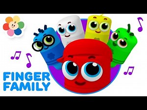 Finger Family Song - Color Crew Babies | 3D Rhymes for Children | Finger Nursery Rhymes | BabyFirst