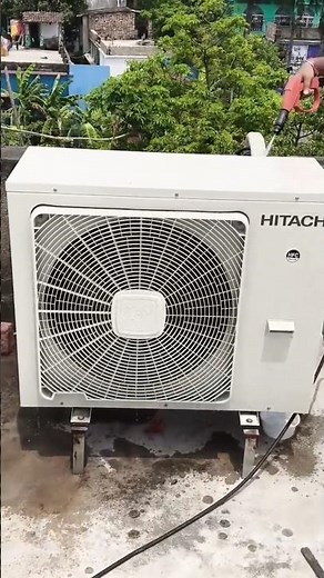 Hitachi Caset ac Service #airconditioner #shortvideo #ac