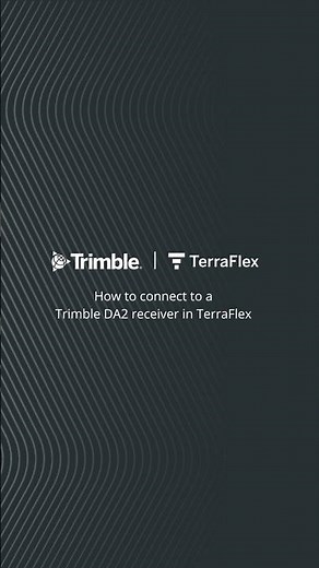 Trimble TerraFlex Tutorial | How to connect to a Trimble DA2 receiver in TerraFlex