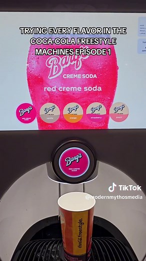 Trying every flavor in the AMC Theaters Coca Cola freestyle machines - Episode 1 😂 #amc #amctheaters #coke #cocacola #soda #movies #filmtok#starwars #newmovie #movie