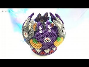 How to make 3d origami Bowl 4 - part 1