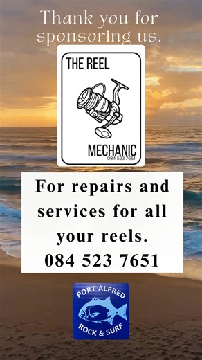 Thank you to our sponsors, we are so grateful for you! #fishing #sponsor | Port Alfred Rock & Surf