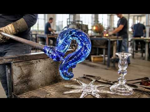 Glass Seahorse Candlestick | Einzigartig