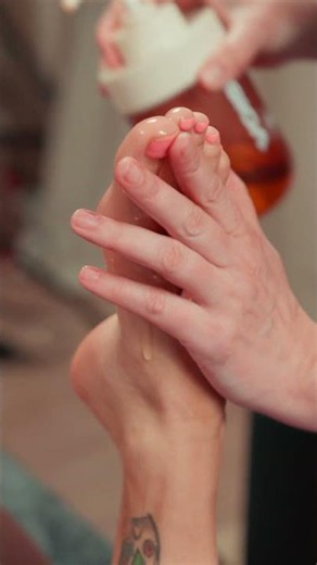 Golden Oil Foot Massage & Toe Care ✨👣 #asmr #massage