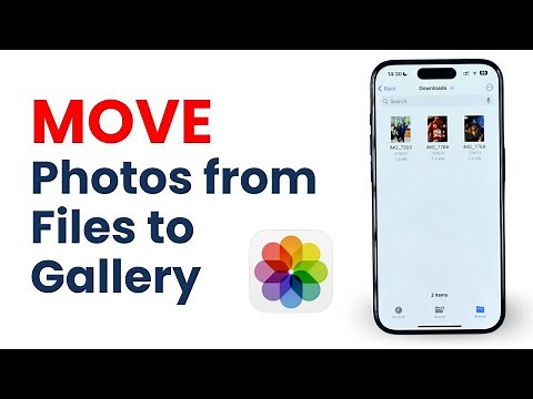 How to Move Photos From Files to Photos Gallery on iPhone