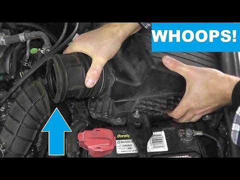Honda and Acura Air Intake Hose Replacement with Basic Hand Tools