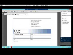 Fax : email cover sheet
