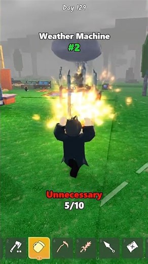 i just build weather machine and exploded in 99 night forest 🤯 #shorts #roblox