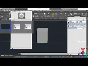 Autodesk AutoCAD: How to use Materials Browser and Materials Textures On Off Command