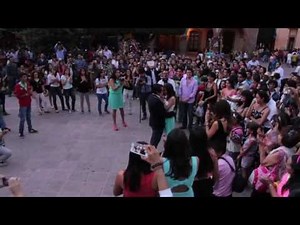Alex's Downtown Flashmob Proposal Dancing. Music: Marry Me by Bruno Mars