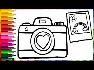 Draw and Color a Camera | Drawing for Kids | Easy Step-by-Step Drawing for Kids