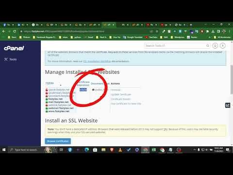 CPanel SSL Error on primary domain | SSL certificate configured for this domain | SSL Renew