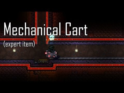 [Terraria] Expert Item: Mechanical Cart (Механическая вагонетка)