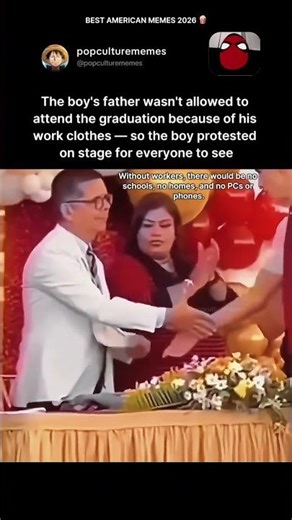 Student’s "Graduation Protest" for his father goes viral 🎓✊ #respect