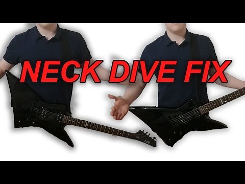 EASIEST NECK DIVE FIX | Free | How to fix Neck Dive on Guitar
