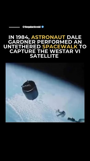 339K views · 2.7K reactions | This footage is from NASA’s STS-51-A space shuttle mission in 1984. During this mission, astronauts deployed two satellites—and remarkably, retrieved two others that had been stranded in the wrong orbit.  The satellite shown here is Westar 6, which was brought back to Earth, sold, and later re-launched in 1990—a rare and impressive feat in spaceflight history. | The Galactic Void | Facebook