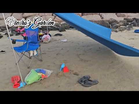 Beach Tent, Sun Shelter, 10x10ft Outdoor Canopy with Sandbags