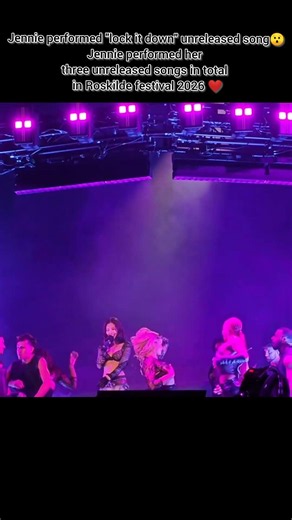 Jennie performing unreleased new songs |lock it down | #jennie #roskilde #blackpink #kpop
