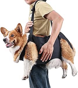 ETIAL Dog Lift Harness for Senior Dogs, Pet Support & Rehabilitation Dog Lift Sling Carrier, Adjustable Dog Support Vest Breathable Straps for Injured Old Disabled Dogs Weak Feet Arthritis Surgery