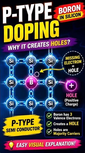 Why Does Boron Create a Hole?| P-Type Semiconductor Explained