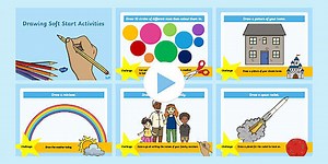 Drawing Soft Start Activities PowerPoint