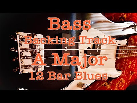 Easy 12 Bar Backing Track A Major No Bass Bassless Bass-less Play Along - Practice
