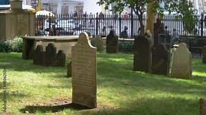 Trinity Church Cemetery in Upper Manhattan, New York, US