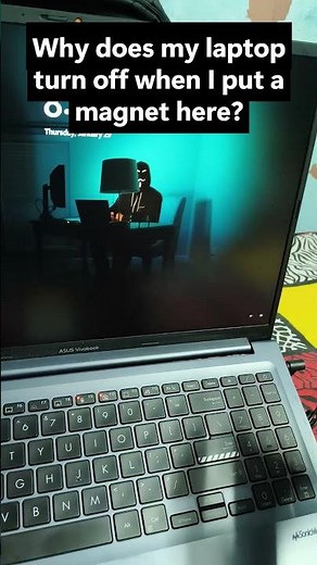 why does a magnet turn off my laptop screen?🤯