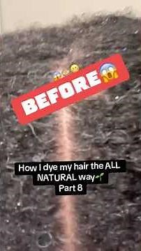 Part 8: How to dye your hair the ALL NATURAL way🌱 #henna #indigo #hairdye #naturalhair #healthyhair