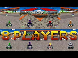 Mario Kart DS 8 Player Splitscreen Multiplayer [4K 60FPS]