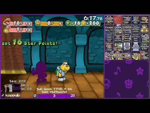 Paper Mario TTYD Extreme Randomizer BINGO tournament practice with ‪@DonShnack‬!