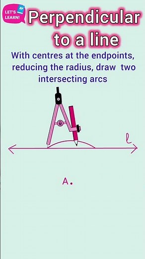 Perpendicular from a point not lying on the given line | geometry