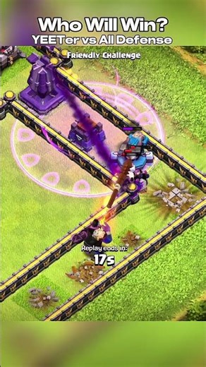 Yeeter vs All Level 1 Defenses 🔥 | Clash of Clans Shorts#clashofclans #shorts