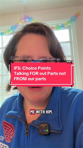 Choice points are a great reminder that we don’t have to let parts flood us. Finding some self energy to get curious about why we’re feeling the way we are, even in the middle of a conversation, can make a huge difference.#ifs #internalfamilysystems #partsworkexample #partswork #ourpartsatwork