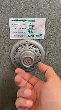 How to Open Your safe by Dialing the mechanical￼ combination lock.