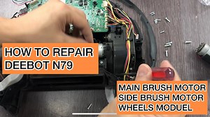 Watch How to repair and remove DEEBOT N79 N79S Brush motor and Wheels on Amazon Live