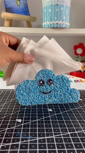 DIY Tissue Box #art #diy #viralreels #craft #Tissue #tissuebox #shorts