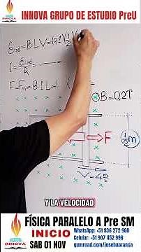 INDUCCIÓN ELECTROMECÁNICA EXPLICADA EN SOLO 40 SEGUNDOS.Ciclo Paralelo a la Pre UNMSM (Whp936272968)