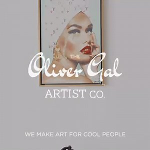 Oliver Gal Abstract Modern Canvas Wall Art New Yorker in Spring Ready to Hang Home Decor 40.0 x 40.0 Orange and Pink Canvas Art for Living Room