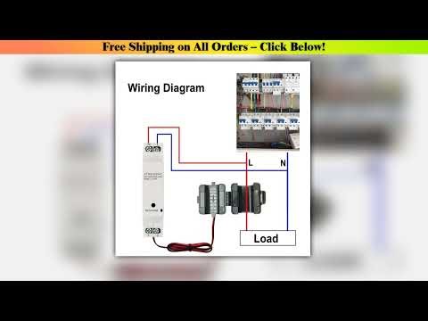 For Tuya Smart For ZigBee Energy Meter Din Rail With Clamp Current Transformer High-definition