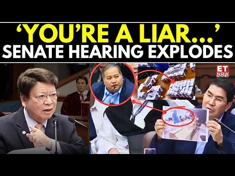 Philippines Senate Live: Senate Hearing BLOWS UP! Heated Exchange Brings Hearing To A Halt | ET Now