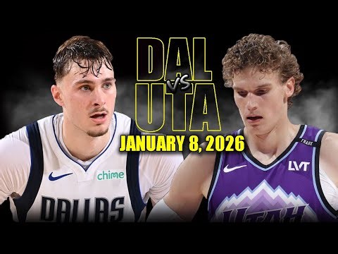 Dallas Mavericks vs Utah Jazz Full Game Highlights – January 8, 2026 | NBA Season