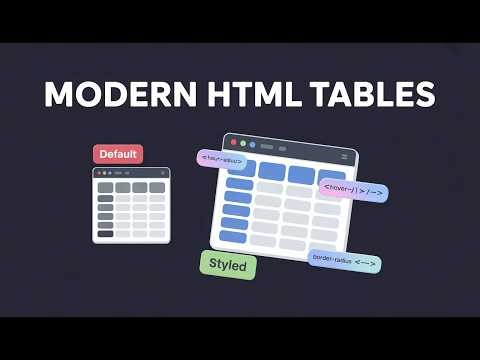 Modern HTML Table Styling with CSS