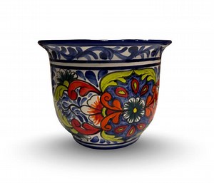 Talavera Ceramic Planter –100% Handmade Hand-painted Flower Pot – Colorful Salvadoran Pottery - Etsy