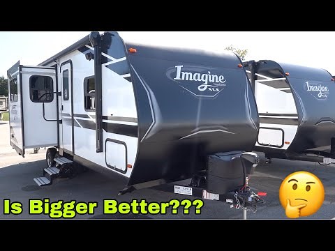 Comparing The 2021 Grand Design Imagine XLS 22RBE And 17MKE Travel Trailers PT2 | Spacious 26 Footer