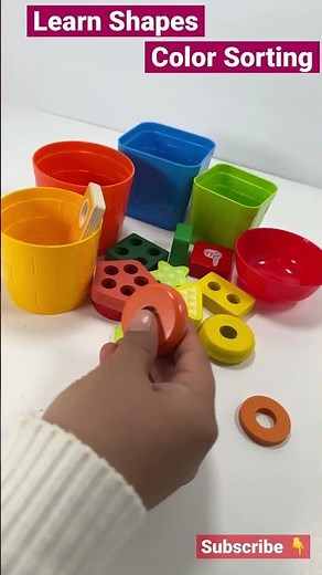 Colour Sorting & Shapes #educationalvideos