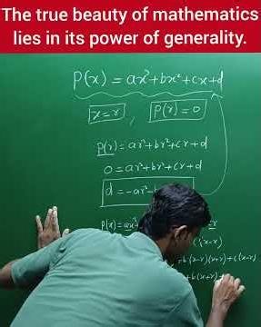 Generality; The real Beauty of Mathematics ❤️