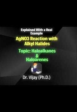 Haloalkanes and haloarenes | JEE-PYQ | AgNO3 Reaction with Alkyl halides | Structure Determination.