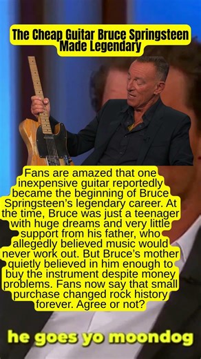 The Cheap Guitar Bruce Springsteen Made Legendary